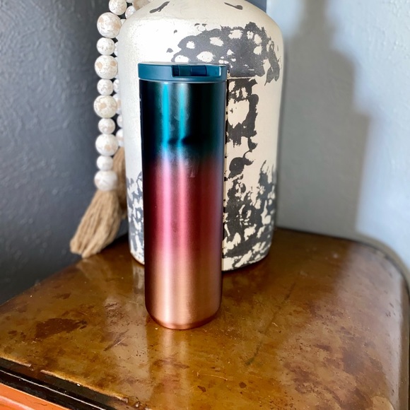 AUTHENTIC STARBUCKS STAINLESS STEAL “AUTUM OMBRÉ” TUMBLER - LIKE NEW - Picture 2 of 12